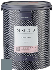 MONS EGGSHELL PAINT – 100% акриловая шелковисто-матовая краска, 7 % блеска цвет NCS S 5010-B10G 