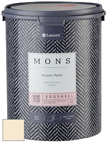 MONS EGGSHELL PAINT – 100% акриловая шелковисто-матовая краска, 7 % блеска цвет NCS S 0507-Y20R 