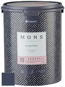 MONS EGGSHELL PAINT – 100% акриловая шелковисто-матовая краска, 7 % блеска цвет NCS S 7020-R70B 