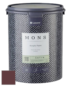 MONS SATIN PAINT – 100% акриловая полуматовая краска, 12% блеска цвет NCS S 6030-R10B 