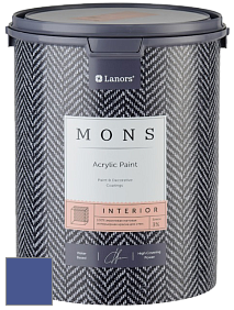 MONS INTERIOR PAINT – 100% акриловая глубоко матовая краска, 3% блеска цвет NCS S 4050-R70B 