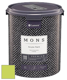 MONS PREMIUM PAINT – 100% акриловая интерьерная краска с шелковистым матовым блеском цвет NCS S 0560-G50Y 