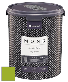 MONS PREMIUM PAINT – 100% акриловая интерьерная краска с шелковистым матовым блеском цвет NCS S 1075-G40Y 
