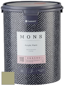 MONS EGGSHELL PAINT – 100% акриловая шелковисто-матовая краска, 7 % блеска цвет NCS S 3020-G60Y 