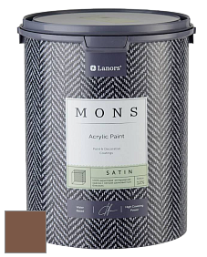 MONS SATIN PAINT – 100% акриловая полуматовая краска, 12% блеска цвет MONS 44 Корица