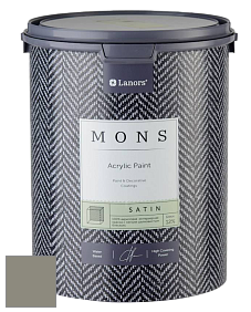 MONS SATIN PAINT – 100% акриловая полуматовая краска, 12% блеска цвет NCS S 5005-G80Y 