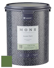 MONS SATIN PAINT – 100% акриловая полуматовая краска, 12% блеска цвет NCS S 4050-G30Y 