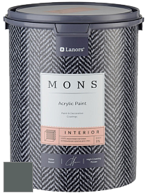 MONS INTERIOR PAINT – 100% акриловая глубоко матовая краска, 3% блеска цвет NCS S 7005-B80G 