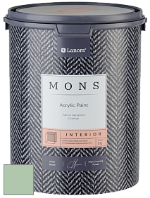 MONS INTERIOR PAINT – 100% акриловая глубоко матовая краска, 3% блеска цвет MONS 62 Артишок