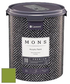 MONS PREMIUM PAINT – 100% акриловая интерьерная краска с шелковистым матовым блеском цвет NCS S 2070-G40Y 
