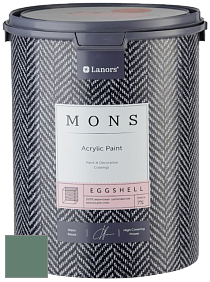 MONS EGGSHELL PAINT – 100% акриловая шелковисто-матовая краска, 7 % блеска цвет NCS S 5020-G 