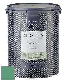 MONS SATIN PAINT – 100% акриловая полуматовая краска, 12% блеска цвет NCS S 3040-G 