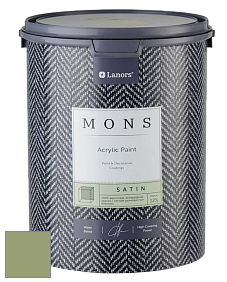 MONS SATIN PAINT – 100% акриловая полуматовая краска, 12% блеска цвет NCS S 3030-G40Y 