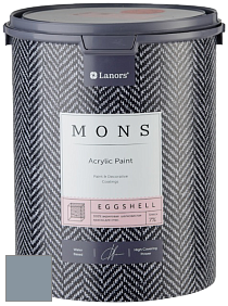 MONS EGGSHELL PAINT – 100% акриловая шелковисто-матовая краска, 7 % блеска цвет NCS S 4010-R90B 