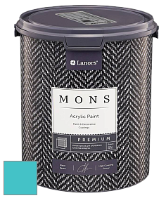 MONS PREMIUM PAINT – 100% акриловая интерьерная краска с шелковистым матовым блеском цвет NCS S 1050-B30G 