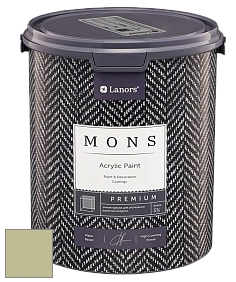 MONS PREMIUM PAINT – 100% акриловая интерьерная краска с шелковистым матовым блеском цвет NCS S 2020-G60Y 