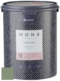 MONS EGGSHELL PAINT – 100% акриловая шелковисто-матовая краска, 7 % блеска цвет NCS S 4020-G30Y 
