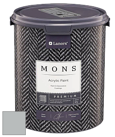 MONS PREMIUM PAINT – 100% акриловая интерьерная краска с шелковистым матовым блеском цвет NCS S 2502-B50G 
