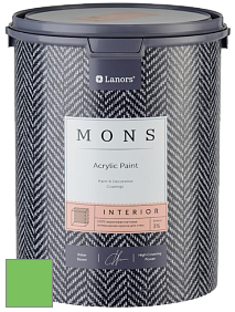 MONS INTERIOR PAINT – 100% акриловая глубоко матовая краска, 3% блеска цвет NCS S 0570-G20Y 