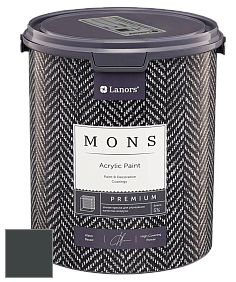 MONS PREMIUM PAINT – 100% акриловая интерьерная краска с шелковистым матовым блеском цвет NCS S 8505-B80G 