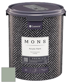 MONS PREMIUM PAINT – 100% акриловая интерьерная краска с шелковистым матовым блеском цвет NCS S 3010-G20Y 