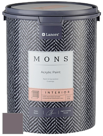 MONS INTERIOR PAINT – 100% акриловая глубоко матовая краска, 3% блеска цвет MONS 169 Сливовый