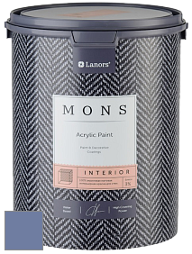 MONS INTERIOR PAINT – 100% акриловая глубоко матовая краска, 3% блеска цвет NCS S 4030-R70B 