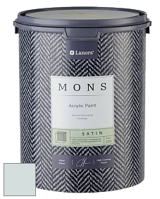 MONS SATIN PAINT – 100% акриловая полуматовая краска, 12% блеска цвет NCS S 1005-B50G 