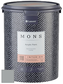 MONS INTERIOR PAINT – 100% акриловая глубоко матовая краска, 3% блеска цвет NCS S 3502-B50G 
