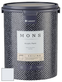 MONS CEILING PAINT – Aбсолютно матовая потолочная краска, 2% блеска цвет NCS S 0505-R70B 