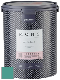 MONS EGGSHELL PAINT – 100% акриловая шелковисто-матовая краска, 7 % блеска цвет NCS S 3040-B70G 