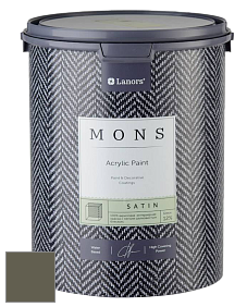MONS SATIN PAINT – 100% акриловая полуматовая краска, 12% блеска цвет NCS S 7010-G70Y 