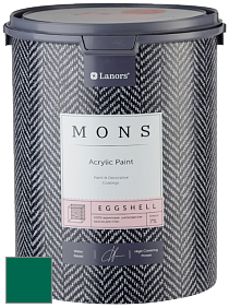 MONS EGGSHELL PAINT – 100% акриловая шелковисто-матовая краска, 7 % блеска цвет NCS S 4550-B90G 