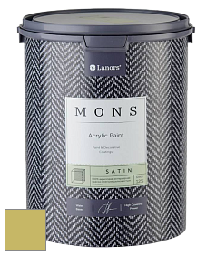 MONS SATIN PAINT – 100% акриловая полуматовая краска, 12% блеска цвет NCS S 2040-G80Y 