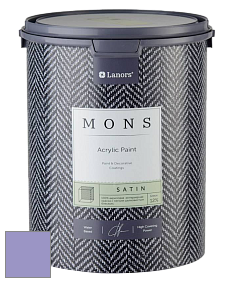 MONS SATIN PAINT – 100% акриловая полуматовая краска, 12% блеска цвет NCS S 2040-R60B 