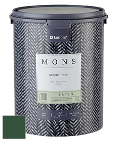 MONS SATIN PAINT – 100% акриловая полуматовая краска, 12% блеска цвет NCS S 6530-G10Y 