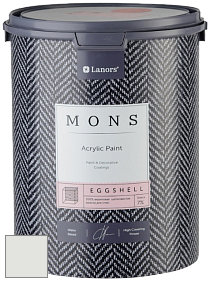 MONS EGGSHELL PAINT – 100% акриловая шелковисто-матовая краска, 7 % блеска цвет MONS 136 Белый город