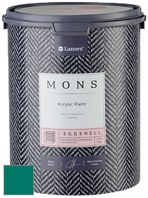 MONS EGGSHELL PAINT – 100% акриловая шелковисто-матовая краска, 7 % блеска цвет NCS S 4050-B70G 