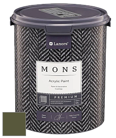 MONS PREMIUM PAINT – 100% акриловая интерьерная краска с шелковистым матовым блеском цвет NCS S 6530-G50Y 