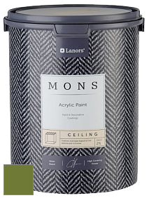 MONS CEILING PAINT – Aбсолютно матовая потолочная краска, 2% блеска цвет NCS S 3560-G40Y 
