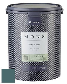 MONS SATIN PAINT – 100% акриловая полуматовая краска, 12% блеска цвет NCS S 6020-B30G 