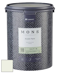 MONS SATIN PAINT – 100% акриловая полуматовая краска, 12% блеска цвет NCS S 0505-G40Y 