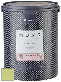 MONS EGGSHELL PAINT – 100% акриловая шелковисто-матовая краска, 7 % блеска цвет NCS S 1040-G50Y 