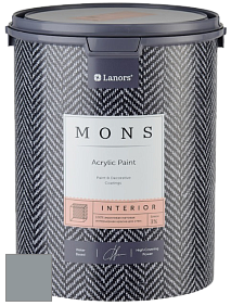 MONS INTERIOR PAINT – 100% акриловая глубоко матовая краска, 3% блеска цвет NCS S 4005-B 