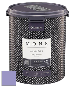 MONS PREMIUM PAINT – 100% акриловая интерьерная краска с шелковистым матовым блеском цвет NCS S 2040-R60B 