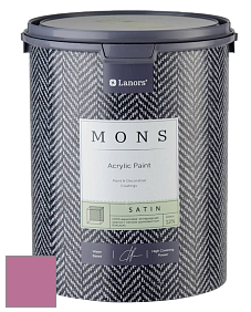 MONS SATIN PAINT – 100% акриловая полуматовая краска, 12% блеска цвет NCS S 2050-R30B 