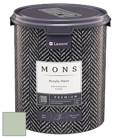 MONS PREMIUM PAINT – 100% акриловая интерьерная краска с шелковистым матовым блеском цвет MONS 38 Фисташка