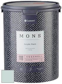 MONS EGGSHELL PAINT – 100% акриловая шелковисто-матовая краска, 7 % блеска цвет NCS S 1010-B70G 