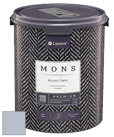 MONS PREMIUM PAINT – 100% акриловая интерьерная краска с шелковистым матовым блеском цвет NCS S 2010-R70B 