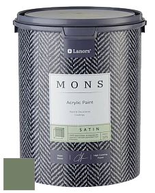 MONS SATIN PAINT – 100% акриловая полуматовая краска, 12% блеска цвет NCS S 5020-G30Y 